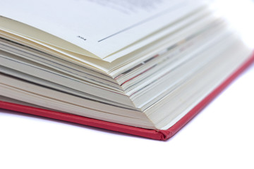 Book isolated on white background.