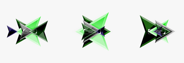 Arrows abstract composition for banner, background or logo