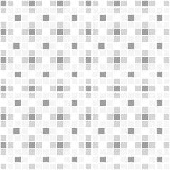 Seamless pattern vector, gray shade orderly square on white background.