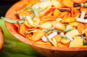 Assortiment de légumes séchés