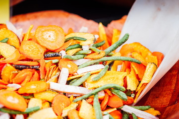 Assortiment de légumes séchés