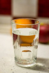 poured a glass of water