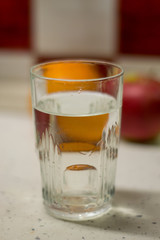 poured a glass of water