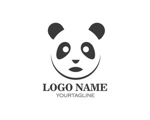 panda ilustration logo vector icon