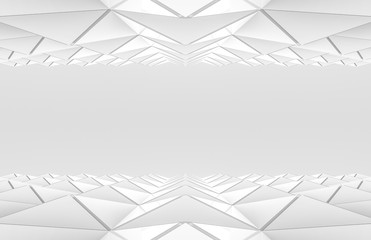 3d rendering. modern futuristic gray polygon shape pattern design background.