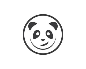 panda ilustration logo vector icon