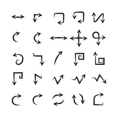 hand drawn arrows collection