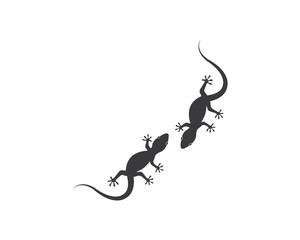 Obraz premium Lizard vector illustration logo