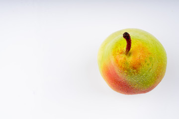 pear on white backgeound