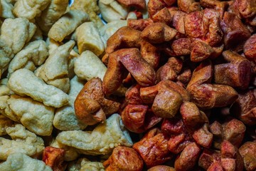 meatballs, streetfood background texture