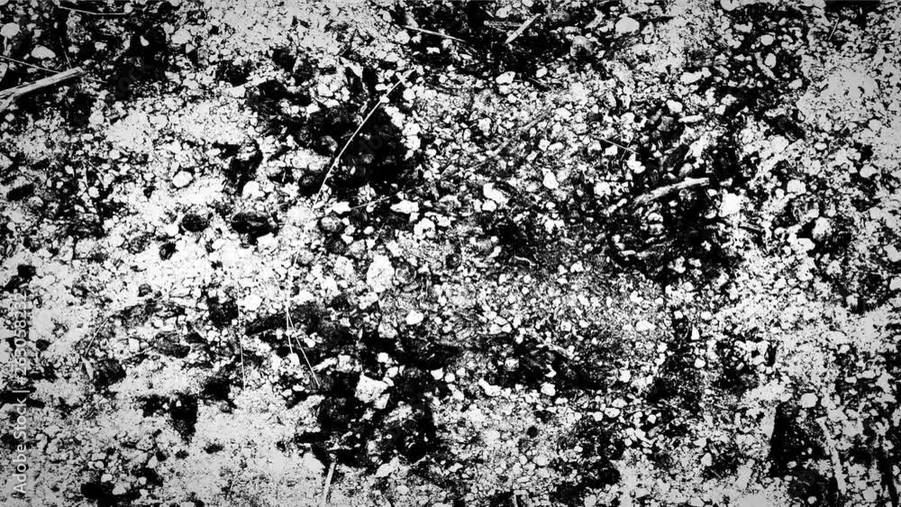 Aufkleber grunge stop motion frame textured loop/ 4k animation of a vintage motion graphic with black and whit