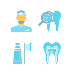 dental icons set
