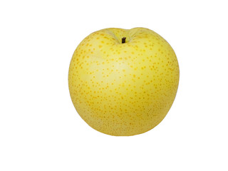Fresh Yellow pear isolated on the white background