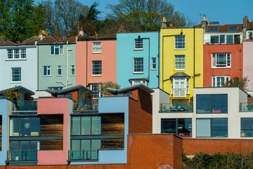 Fototapeta premium colorful houses in bristol