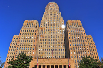 Buffalo City Hall, Art Deco Style building in downtown Buffalo, New York State, USA.