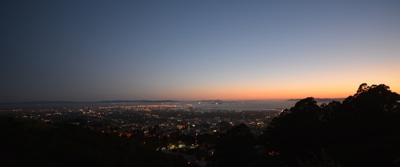 Dusk Impressions from Berkeley on April 29, 2017, California USA