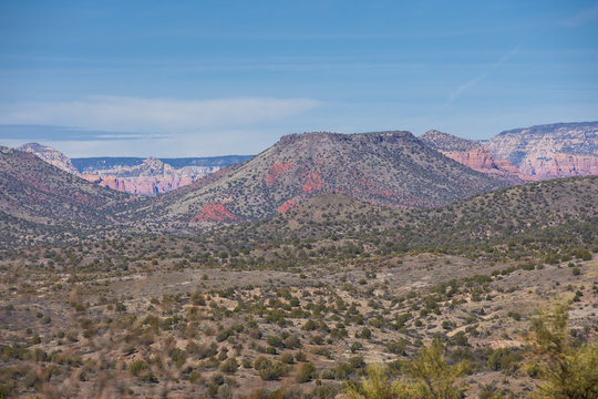 Photo Arizona New Mexico desert landscape vast image