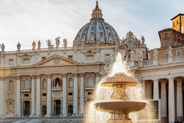 Fototapeta na wymiar Saint Peter Basilica in Vatican Rome