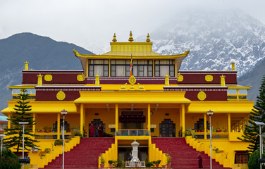 temple of heaven, Gyuto Monastery Himachal Pradesh India - obrazy, fototapety, plakaty