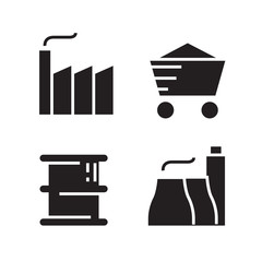 energy and industry icons set