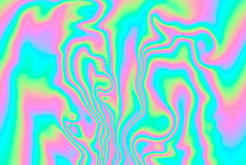 abstract vaporwave style holographic background with glitched neon acid stains