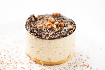 Delicious dessert parfait  with hazelnut