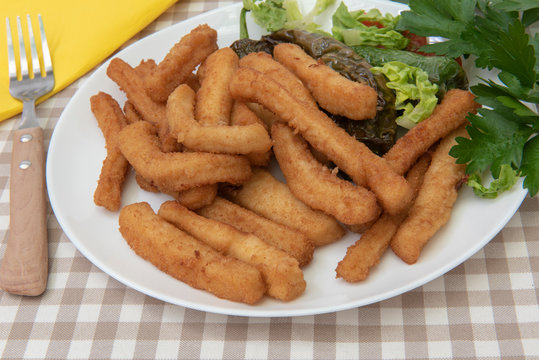 Plato de chocos fritos