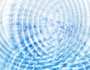 Obraz premium Abstract blue water ripples background
