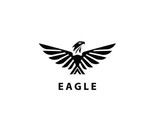Eagle wings design logo
