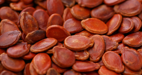 Red dry watermelon seed