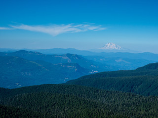 Fototapeta premium Panoramic view from Sherrard Point on Larch Mountain - Columbia River Gorge, Oregon