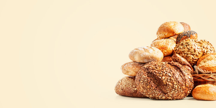 Fresh bread and buns