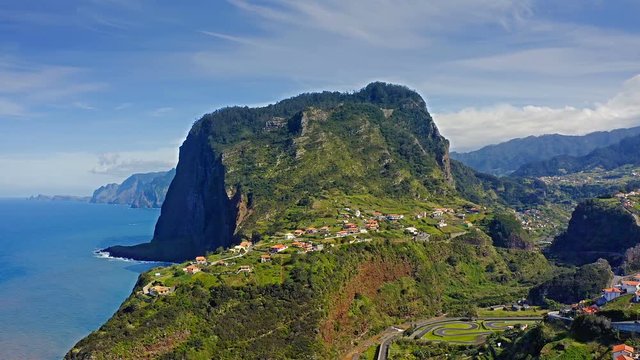 Beautiful mountain landscape of Faial, Madeira island, Portugal. 