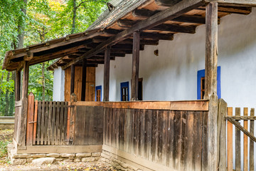 Dimitrie Gusti National Village Museum, Traditional Romanian wooden folk house, Bucharest, Romania