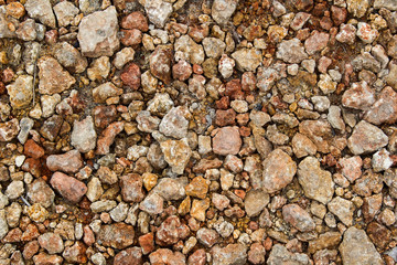 Red, brown brick or stone wall textured background