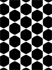 Black and white ornate geometric pattern and abstract background