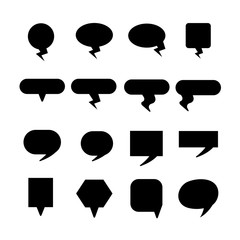 speech bubble, chat dialog set on white background