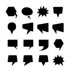 speech bubble, chat dialog set on white background