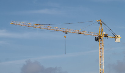 Yellow Construction Crane