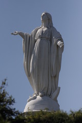 statue, sculpture, monument, sky, blue, religion, stone, angel, europe, art, architecture, ancient, history, city, old, travel, poet, church, white, famous, lenin, christ