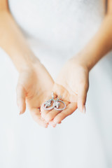 wedding crown on a light background