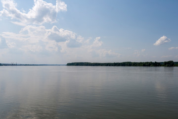 Danube River, passing through the town of Silistra, Bulgaria