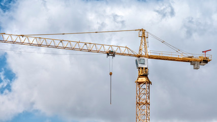 Yellow Construction Crane