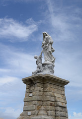Statue von Notre-Dame des Naufrages an der Pointe du Raz