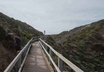 Fototapeta na wymiar Lighthouse on Cliffs