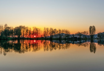 Naklejka premium Sonnenuntergang 