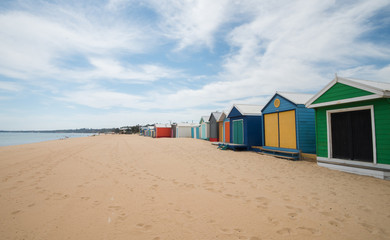 Colorful Beach Huts