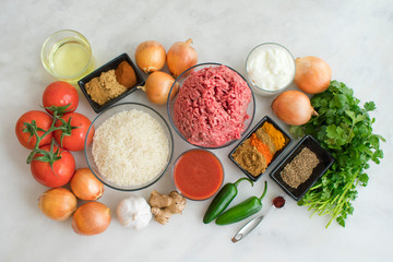 Kofta Curry Ingredients
