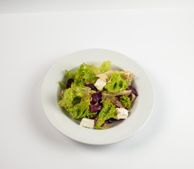 fresh salad on a plate