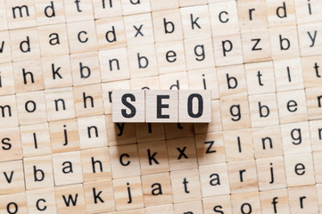 Seo word concept